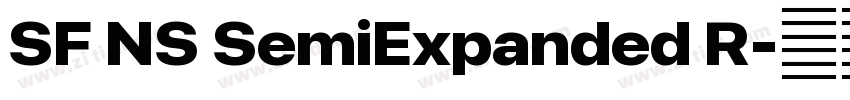 SF NS SemiExpanded R字体转换 SF NS SemiExpanded R字体转换